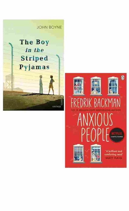 2 Book Set Collection The Boy in the Striped Pyjamas + Anxious People