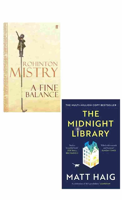 2 Book Set Collection A Fine Balance + The Midnight Library