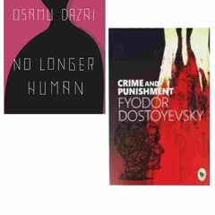 2 Book Set Collection  No Longer Human + Crime And Punishment