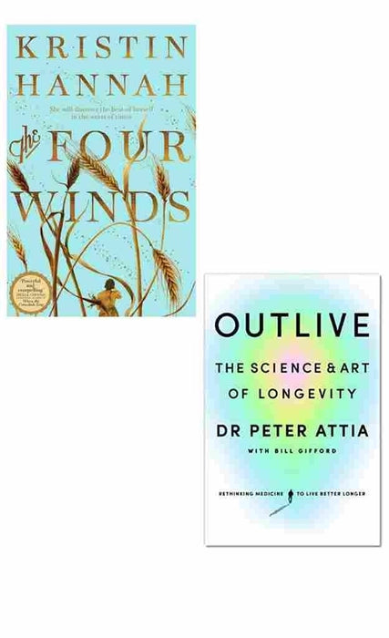 2 Book Set Collection The Four Winds + Outlive