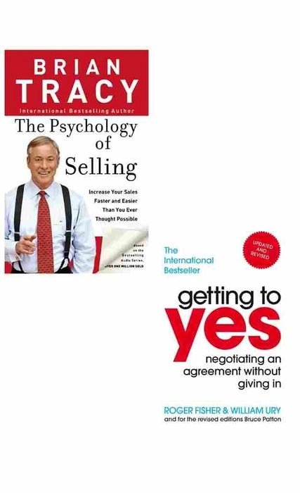 2 Book Set Collection Psychology Of Selling, The + Getting to Yes