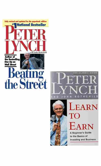 2 Book Set Collection Beating the Street + Learn to Earn