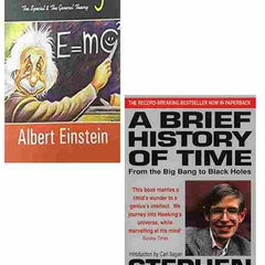 2 Book Set Collection Relativity + Brief History Of Time