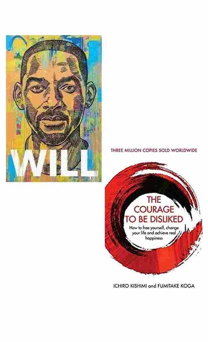 2 Book Set Collection Will + The Courage To Be Disliked