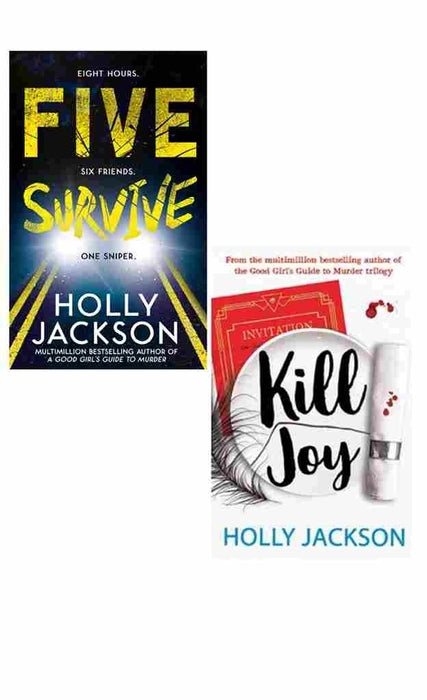 2 Book Set Collection Five Survive + Kill Joy