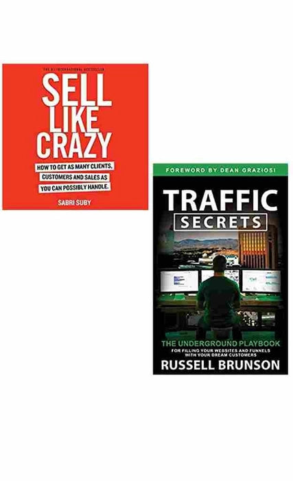 2 Book Set Collection SELL LIKE CRAZY + Traffic Secrets