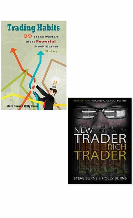 2 Book Set Collection Trading Habits + New Trader Rich Trader