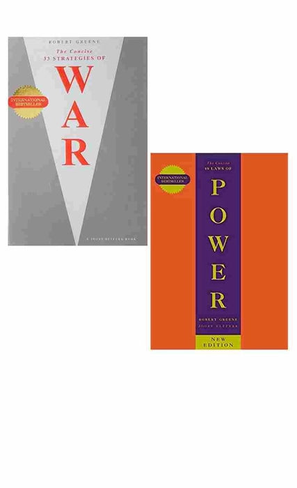 2 Book Set Collection Concise 33 Strategies of War + Concise 48 Laws Of Power