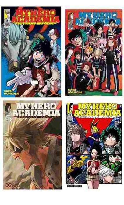 4 Manga Book Set Collection ( My Hero Academia ) My Hero Academia vol.3 + My Hero Academia vol.4 + My Hero Academia vol.7 + My Hero Academia vol.8