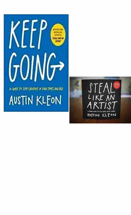 2 Book Set Collection Keep Going + Steal Like An Artist