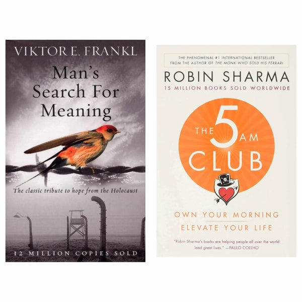 Meaningful Mornings: 2-Book Set" - Featuring 'Man's Search for Meaning' by Viktor E. Frankl and 'The 5 AM Club' by Robin Sharma