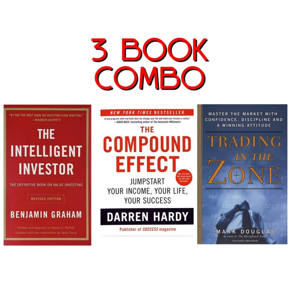 3 book combo the compound effect, Trading in the zone and the intelligent investor