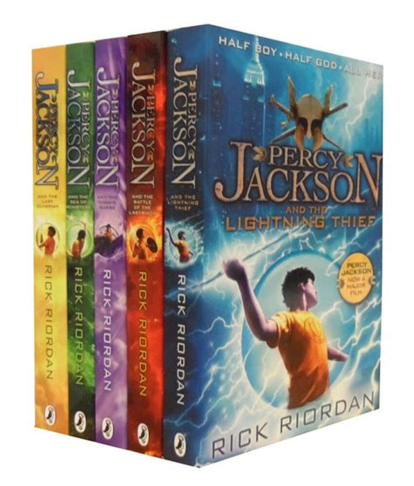 Percy Jackson Complete Series 5 Books By Rick Riordan