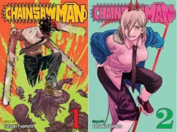 2 Manga Book Set Collection Chainsaw Man Vol. 01 + Chainsaw Man Vol. 02