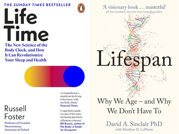 Lifespan by David A. Sinclair and Lifetime by Russell Foste  (Combo)