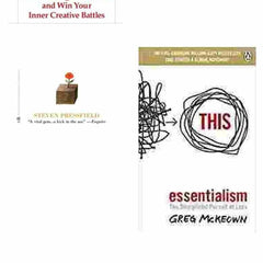 2 Book Set Collection War Of Art + Essentialism