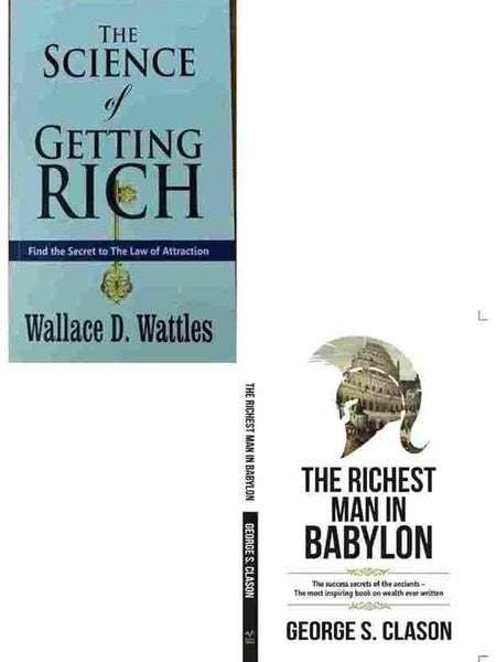 2 Book Set Collection The Science of Getting Rich + The Richest Man In Babylon