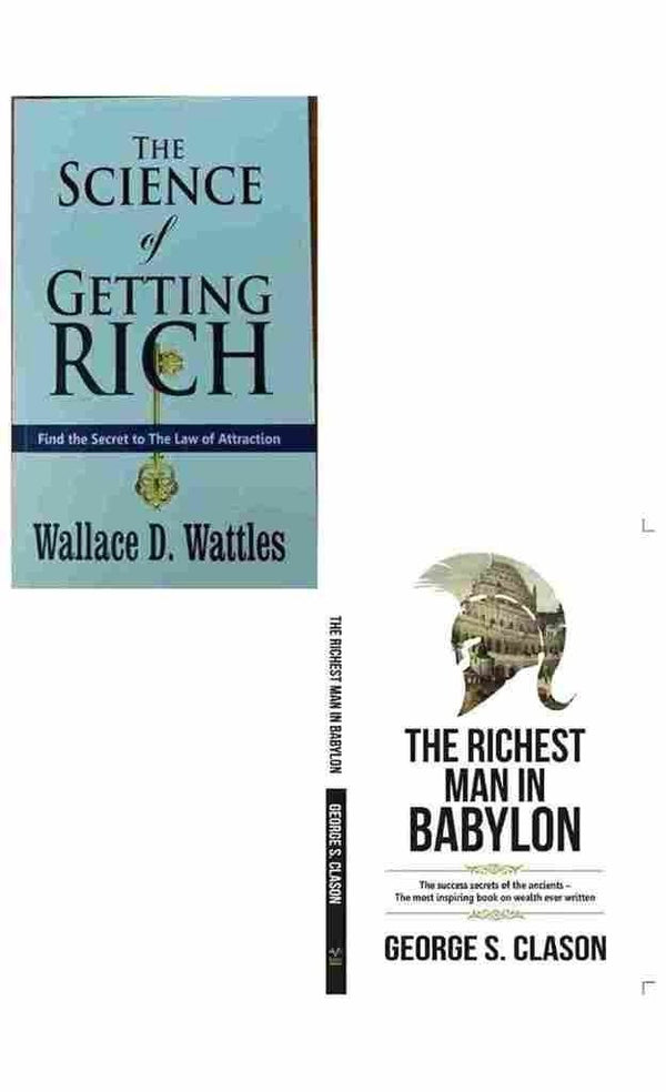 2 Book Set Collection The Science of Getting Rich + The Richest Man In Babylon