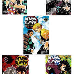 5 Books Set Demon Slayer Manga Collection (Volumes 1-5, Paperback English)
