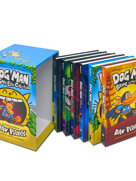 Dog Man 1-6: The Supa Epic Collection: From the Creator of Captain Underpants: Dog Man / Dog Man Unleashed / Dog Man A Tale of Two Kitties / Dog Man ... Lord of the Fleas / Dog Man Brawl of the Wild by Dav Pilkey