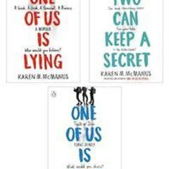 3 book set by Karen M Mcmanus one of us is nex one of us is lying Two can keep secret