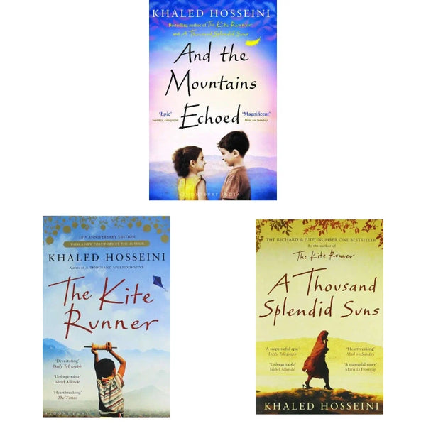 Khaled Hosseini 3 Book Set - The Kite Runner, A Thousand Splendid Suns, And the Mountains Echoed