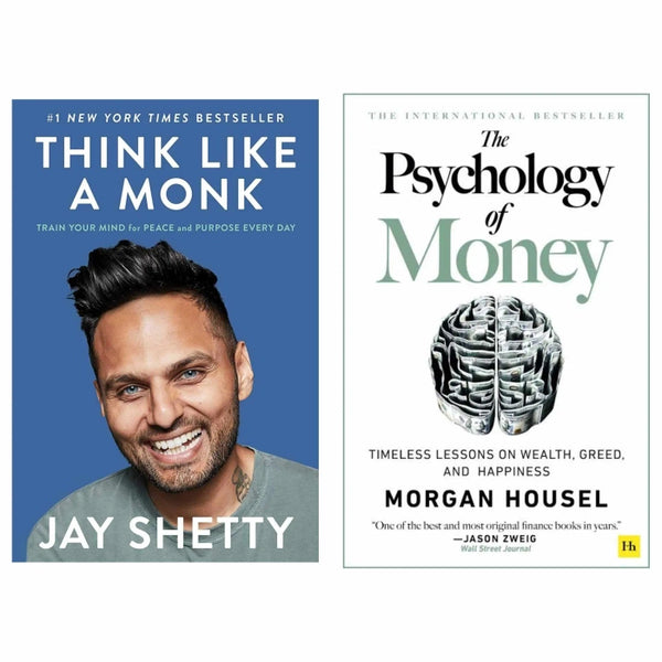 2 Book set ( Think like monk , Psychology of money)