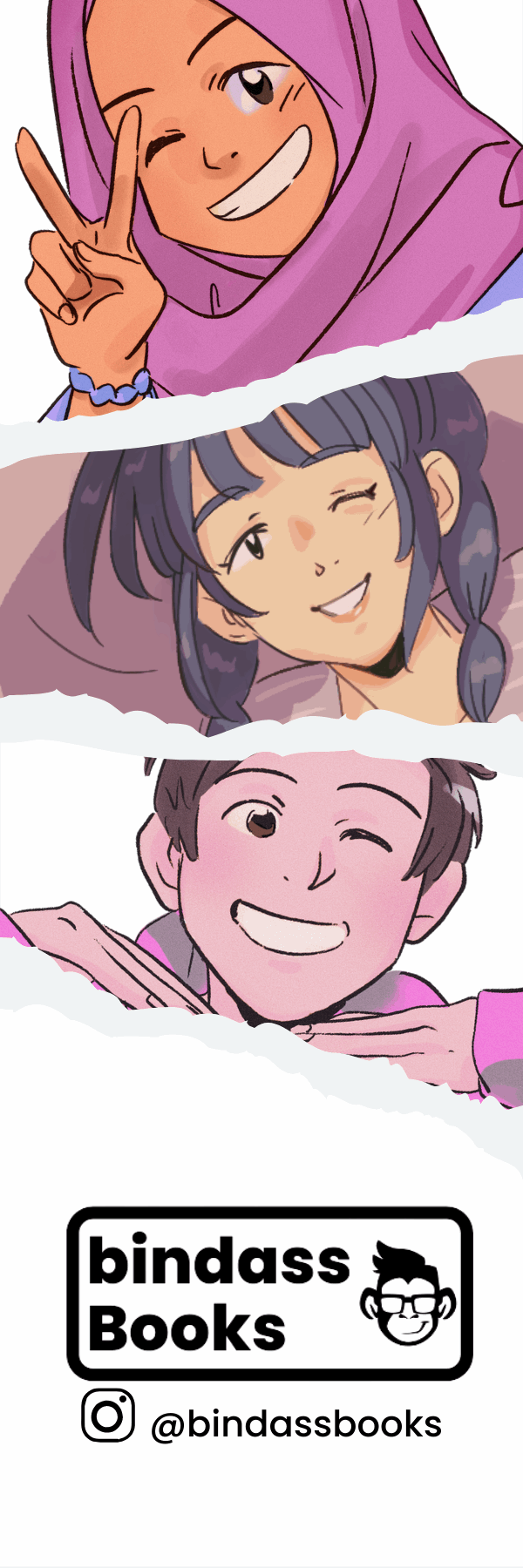 Bindass Books Exclusive Bookmarks Pack of 9