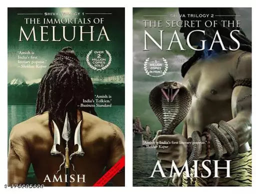 2 Book Set Collection The Secret Of The Nagas + The Immortals of Meluha