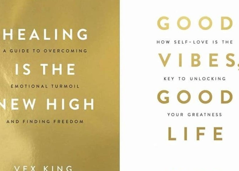 2 Book Set Collection  Good Vibes, Good Life + Healing Is the New High