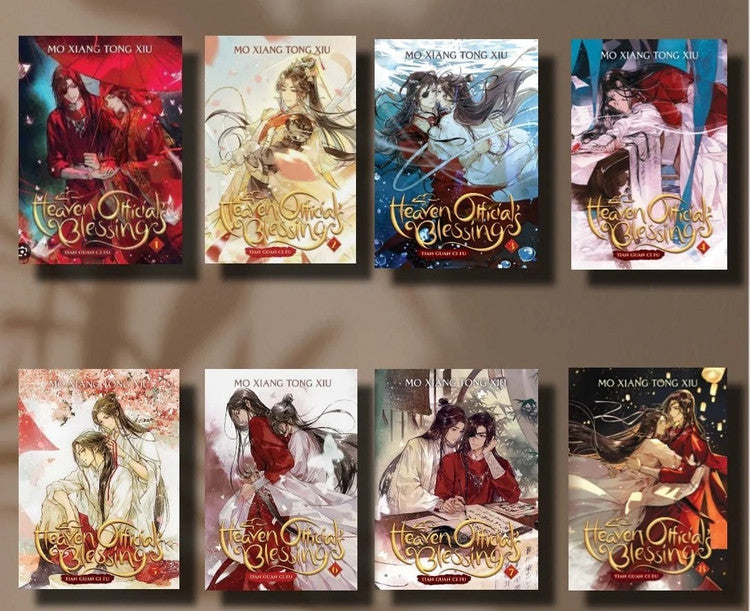 Heaven Official's Blessing: Tian Guan Ci Fu Novel Vol. 1-8 by Mo Xiang Tong Xiu book set
