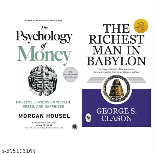 2 book set The Psychology of Money + The Richest Man In Babylon