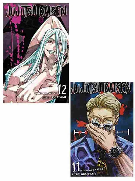 2 Manga Book Set Collection JUJUTSU KAISEN: Vol 12 + JUJUTSU KAISEN VOL 11 (Paperback)
