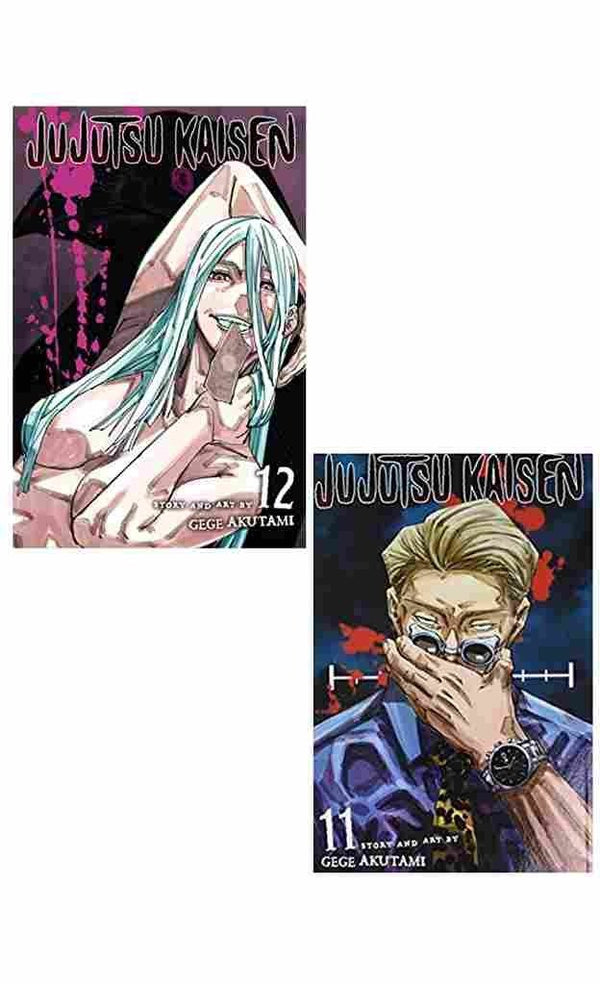 2 Manga Book Set Collection JUJUTSU KAISEN: Vol 12 + JUJUTSU KAISEN VOL 11 (Paperback)