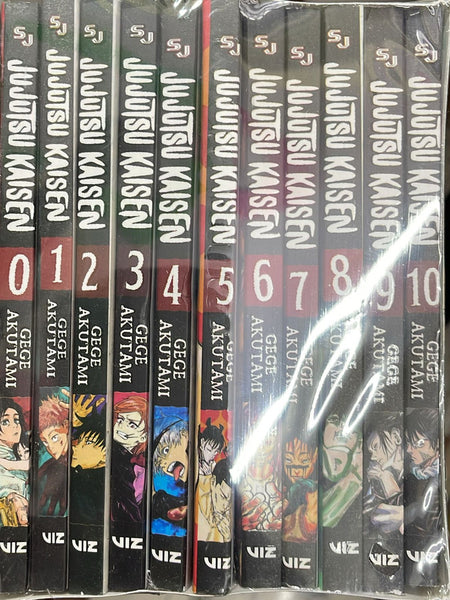 Jujutsu Kaisen Manga Vol. 0-10 Book Set
