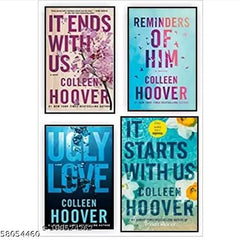 4 book set It ends with us + It starts with us + Reminders of Him + Ugly Love (Paperback) - Colleen hoover