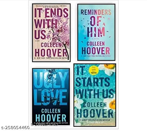 4 book set It ends with us + It starts with us + Reminders of Him + Ugly Love (Paperback) - Colleen hoover