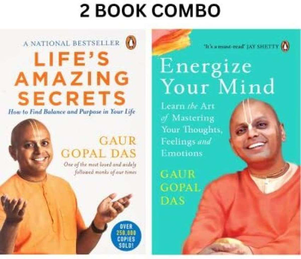 2 Book Set Collection Life's Amazing Secrets + Energize Your Mind