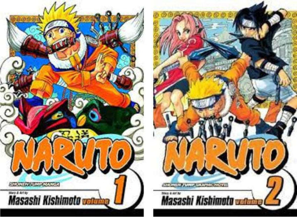 2 Manga Book Set  Naruto Vol. 01 + Naruto Vol. 02 (Paperback) - Masashi Kishimoto