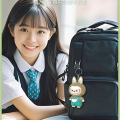 Labubu Pendant Trendy Play Rotating Face Changing Decompression Toys Keychains