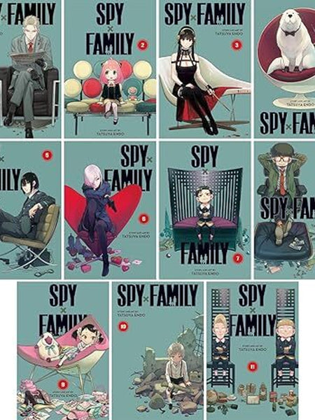 Spy X Family Volumes 1 - 11 Books Set Collection Set By Tatsuya Endo Manga Spy x Family, Vol. 1 to 10 (Spy x Family Volume 1-10 BOX SET) by SPY FAMILY