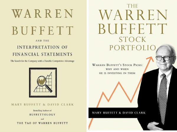 2 Book Set Collection The Warren Buffett Stock Portfolio + Warren Buffett and the Interpretation of Financial Statements