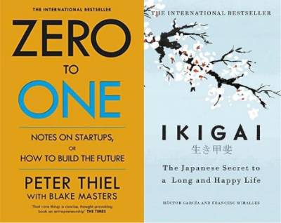 2 Book set ( Ikigai , Zero to one )